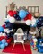 Airplane Balloon Garland Arch Kit 147pcs Navy Blue Red and Blue white Balloons